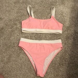 High waisted bathing suit
